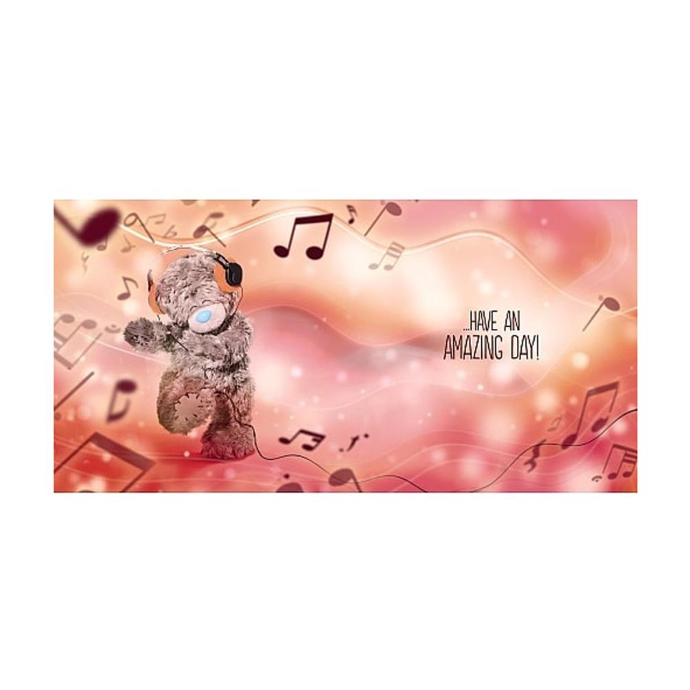 3D Holographic Headphones Me to You Bear Birthday Card Extra Image 1